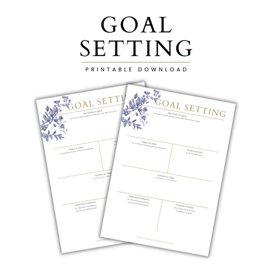 Goal Setting Worksheet