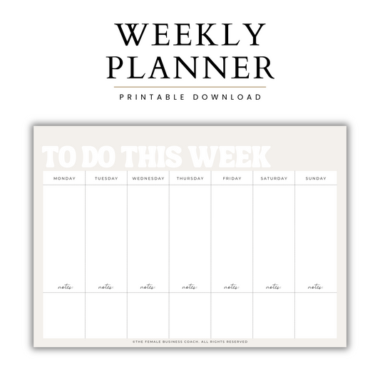 Weekly Planner Download