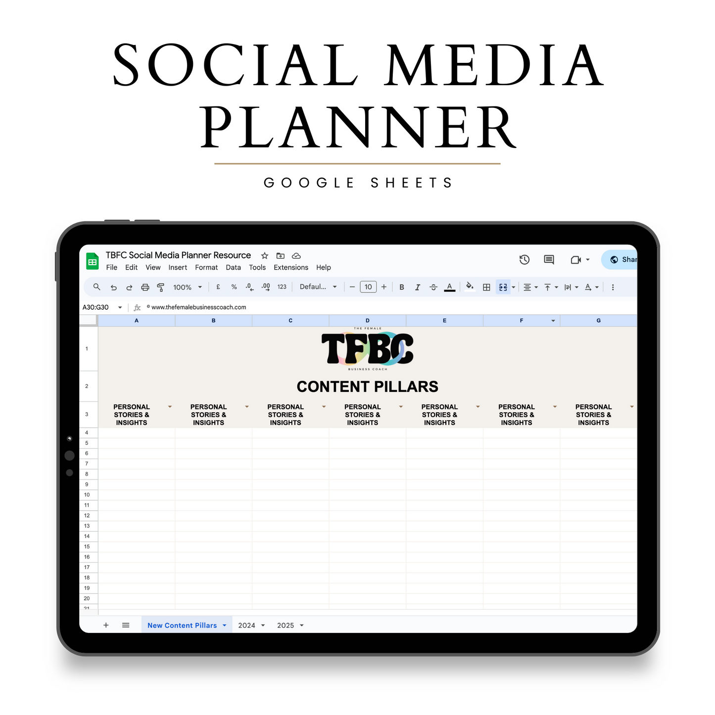 2024 Social Media Planner