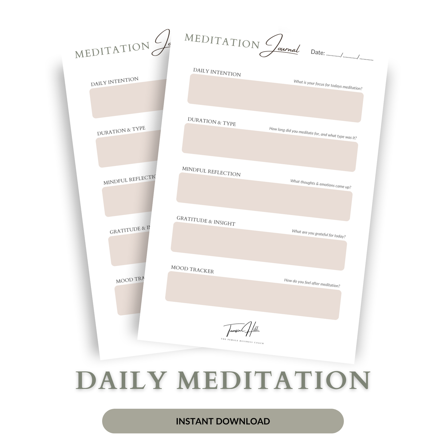 Daily Meditation Journal